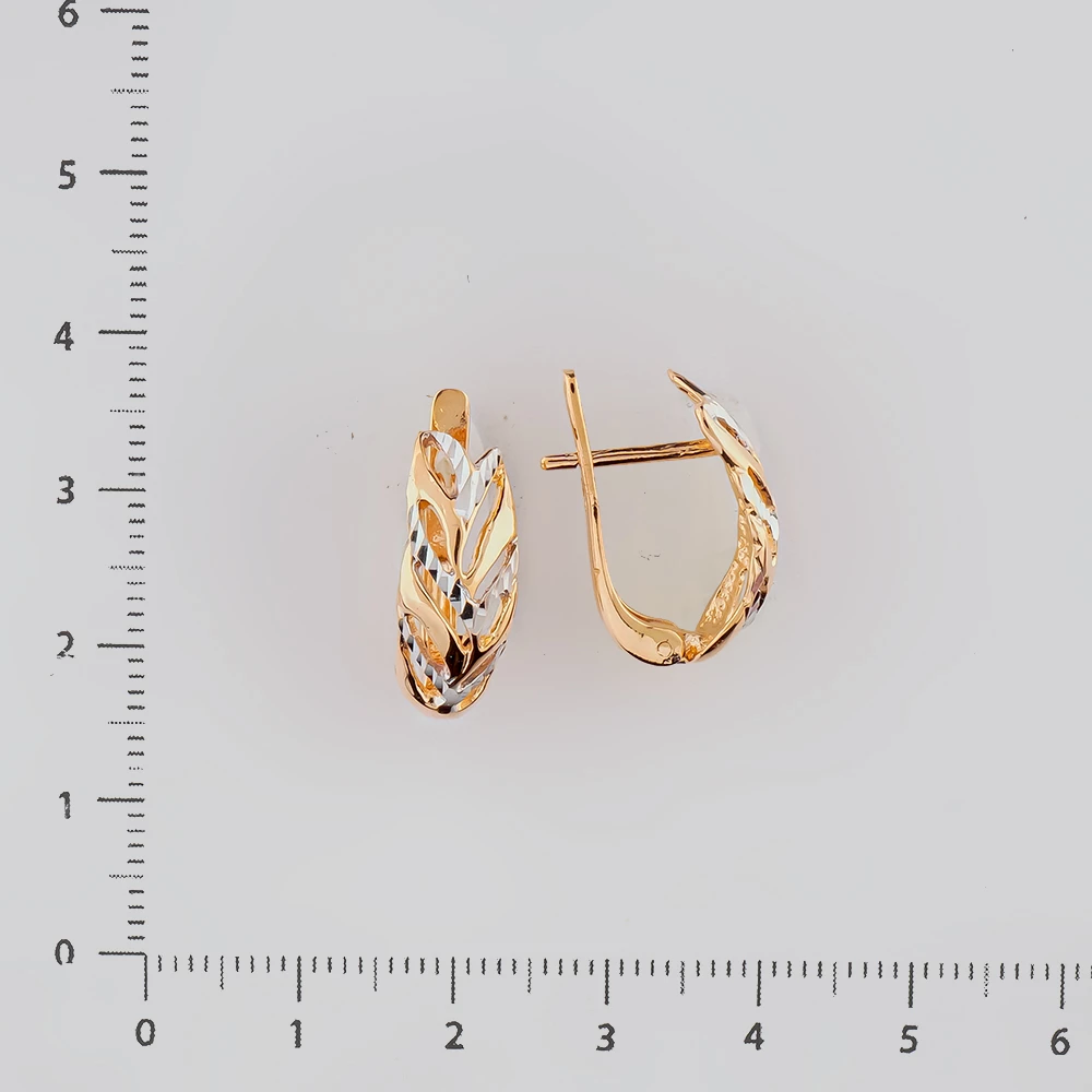 Серьги из красного золота 585 пробы