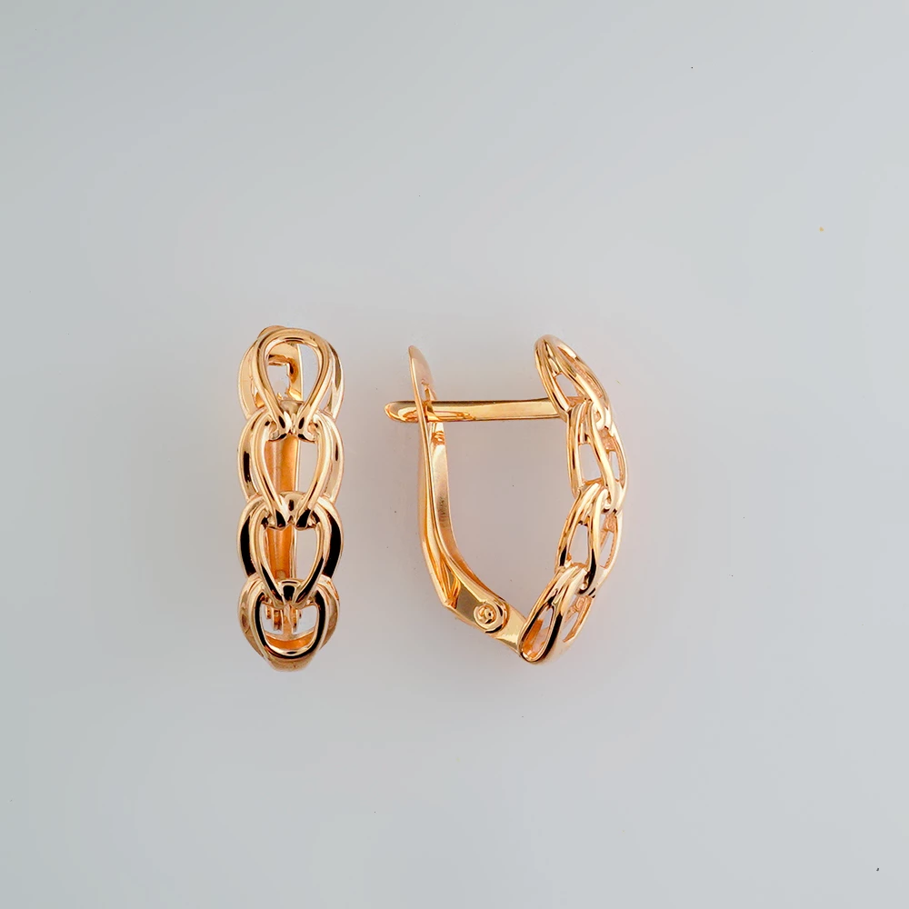 Серьги из красного золота 585 пробы
