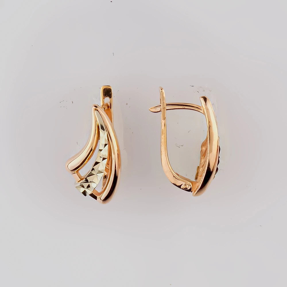 Серьги из красного золота 585 пробы