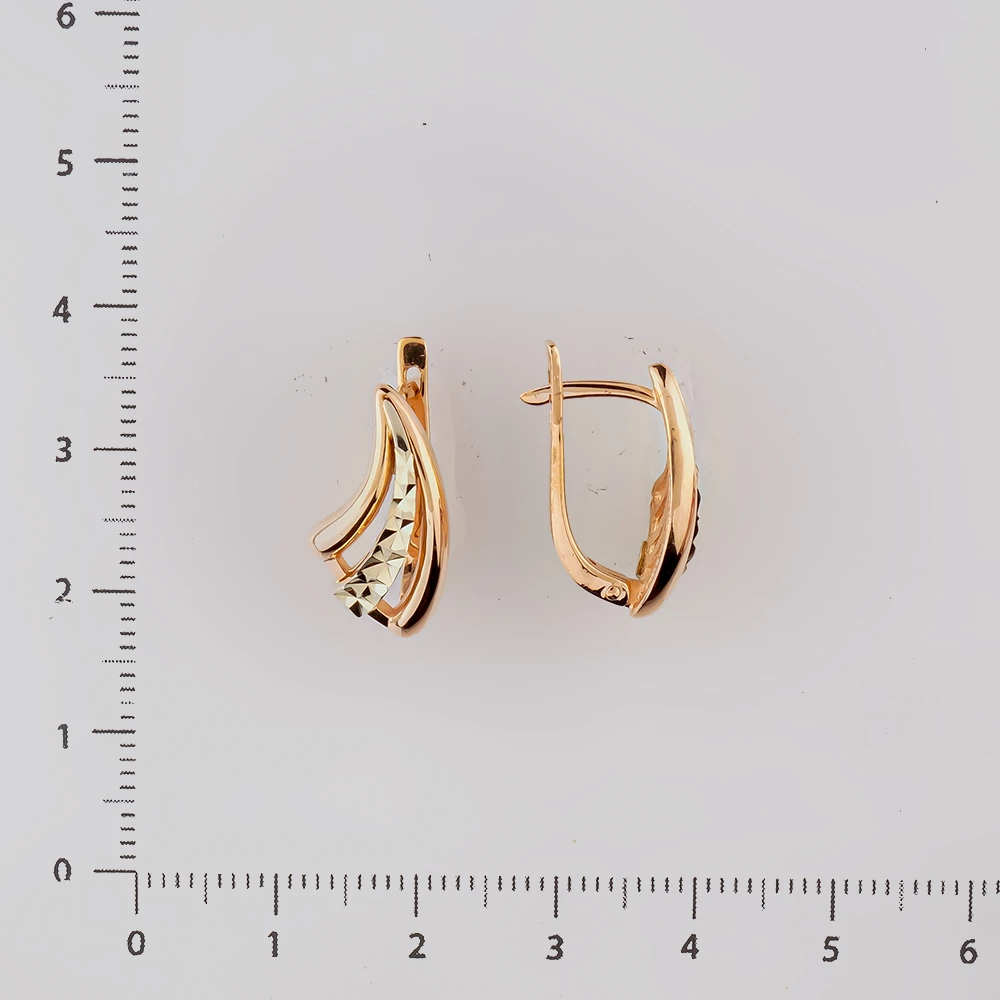 Серьги из красного золота 585 пробы