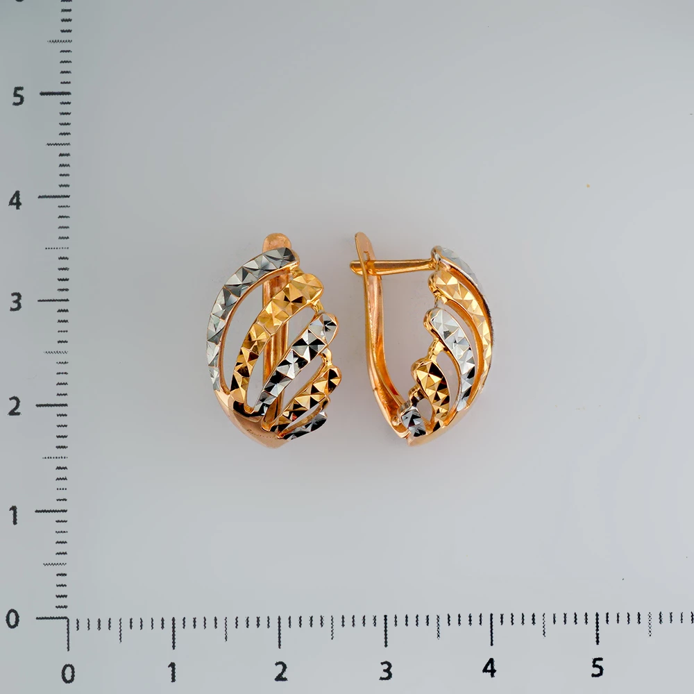 Серьги из красного золота 585 пробы