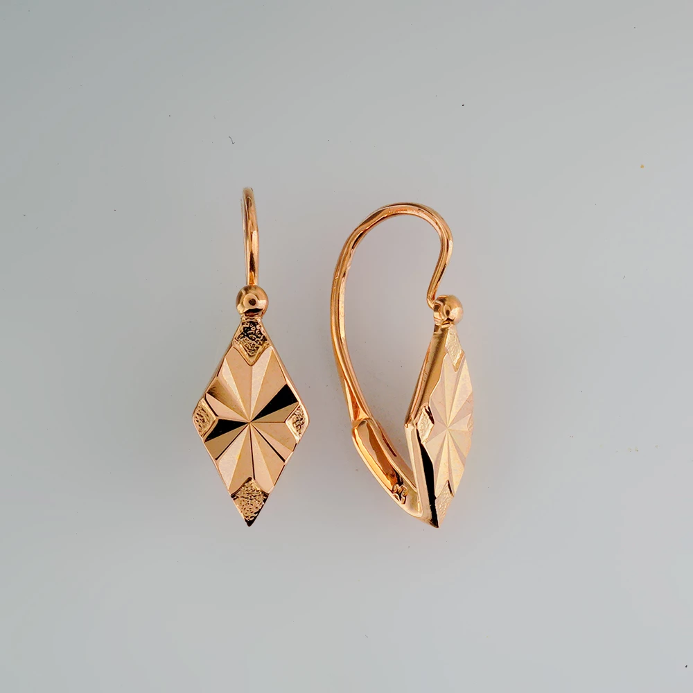 Серьги из красного золота 583 пробы