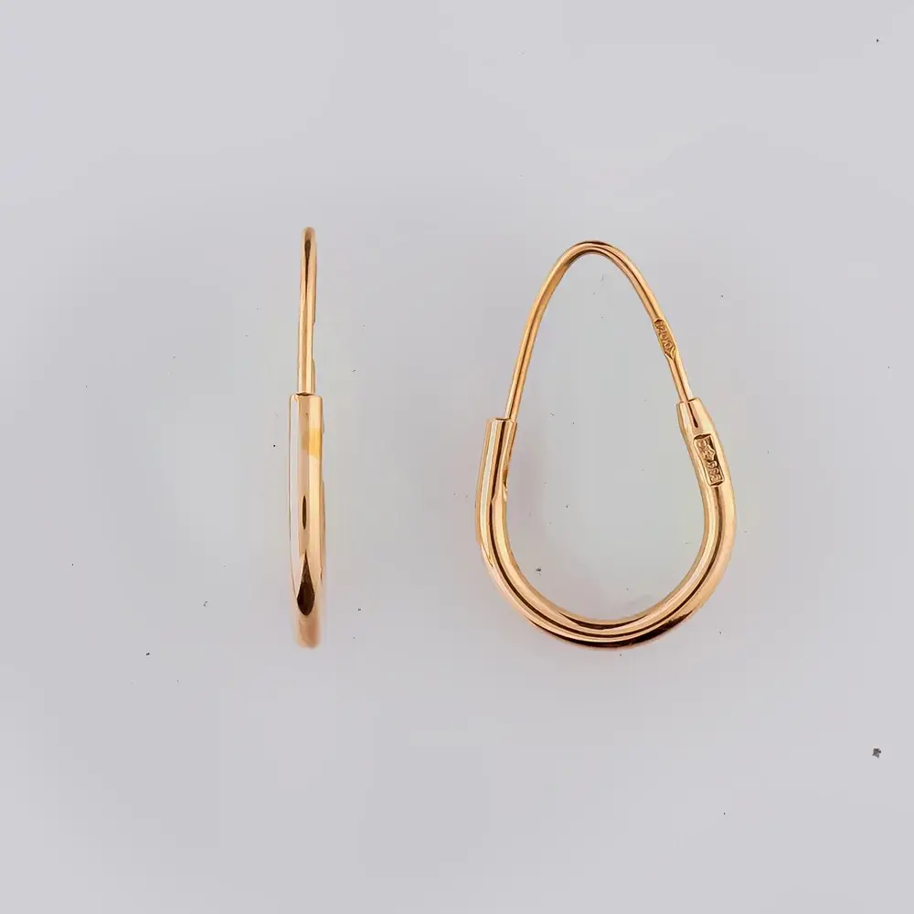 Серьги из красного золота 585 пробы