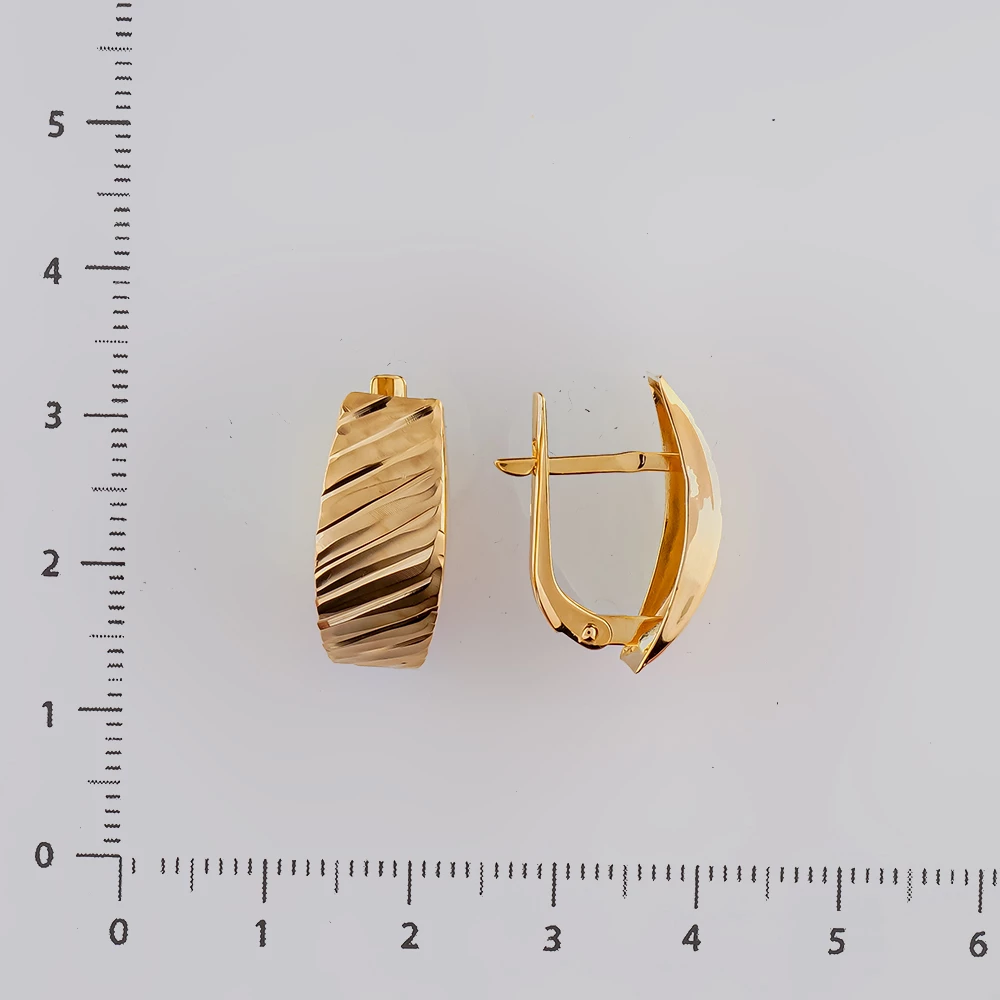 Серьги из красного золота 585 пробы