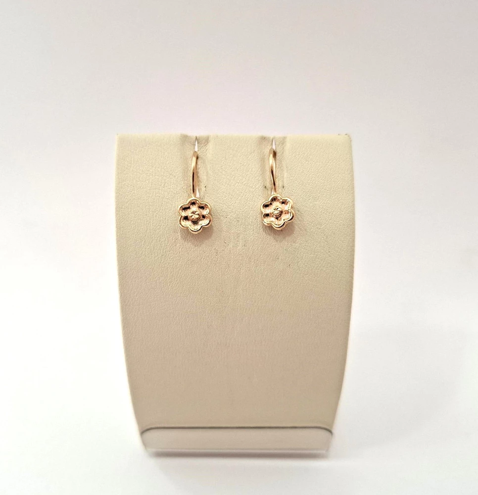 Серьги из красного золота 585 пробы