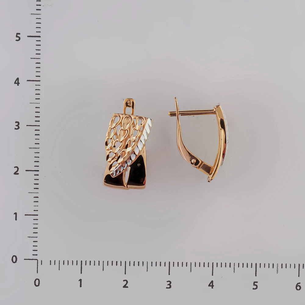 Серьги из красного золота 585 пробы