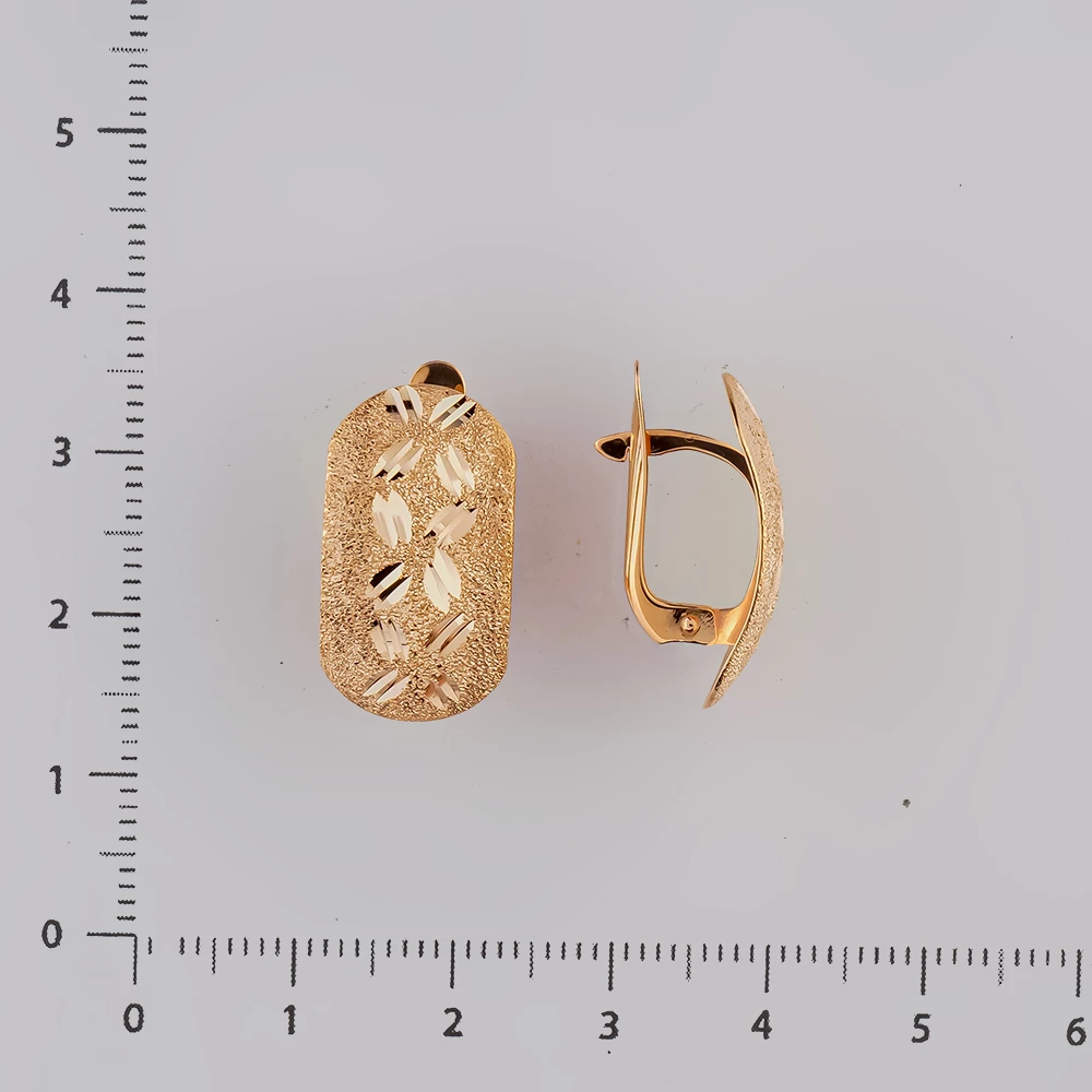 Серьги из красного золота 585 пробы