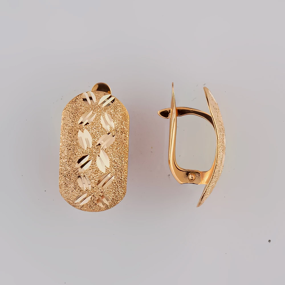 Серьги из красного золота 585 пробы
