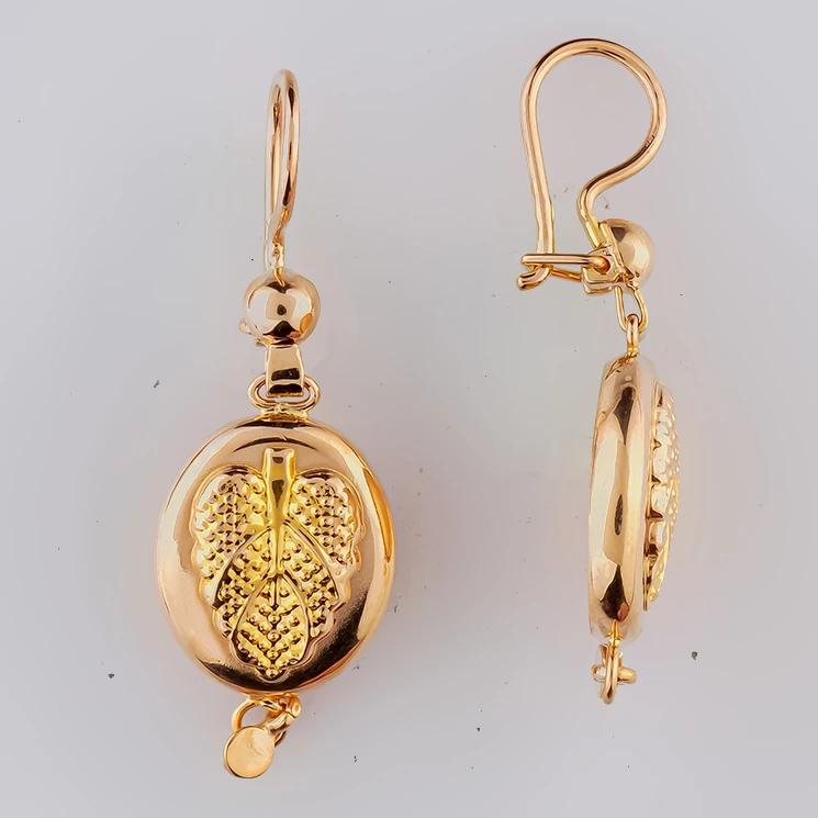 Серьги из красного золота 585 пробы