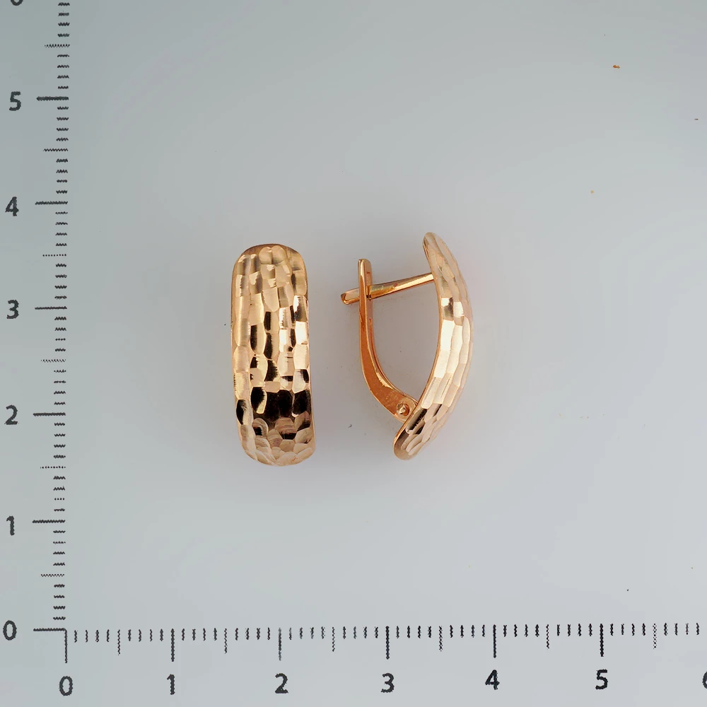 Серьги из красного золота 585 пробы