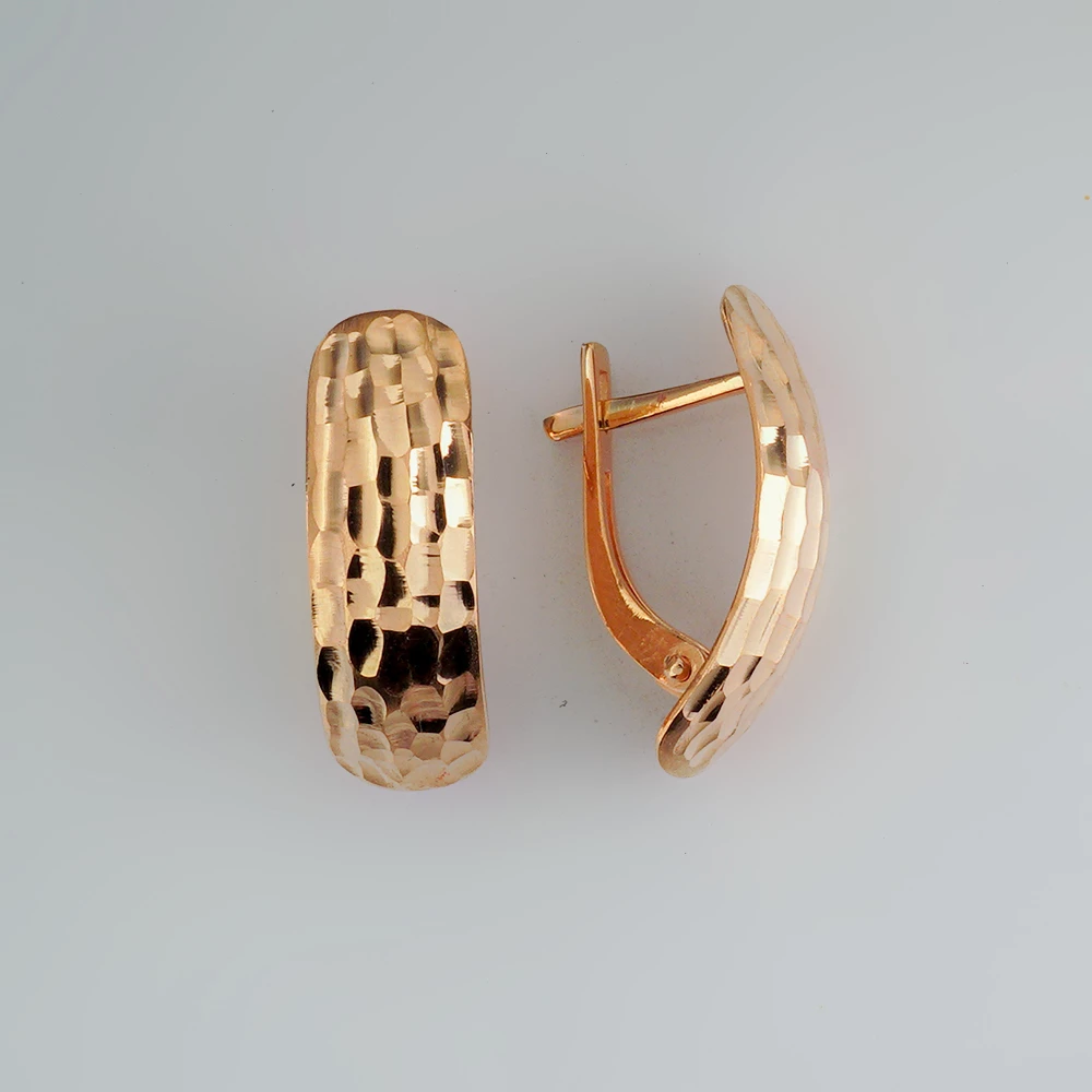 Серьги из красного золота 585 пробы
