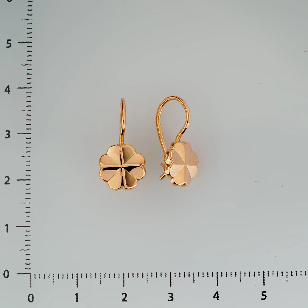 Серьги из красного золота 583 пробы