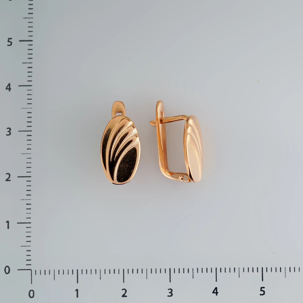 Серьги из красного золота 585 пробы