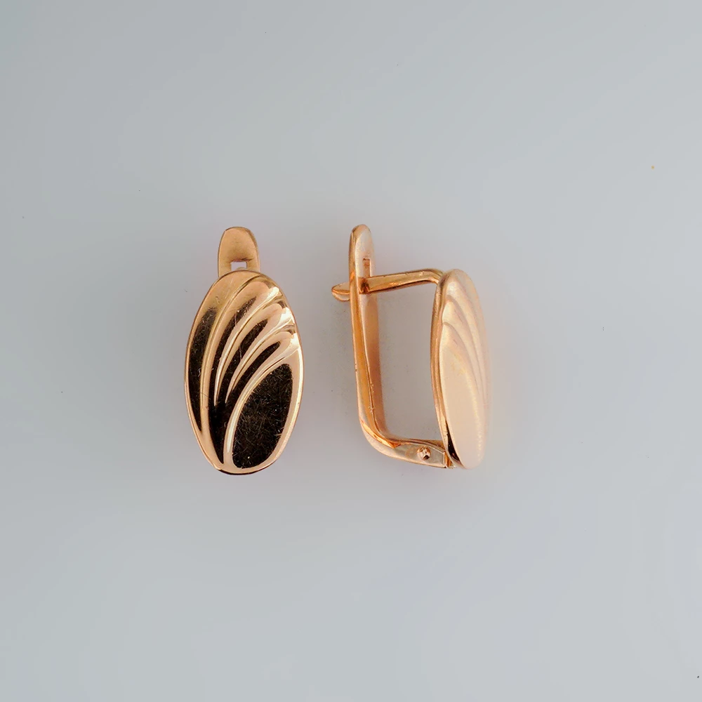 Серьги из красного золота 585 пробы