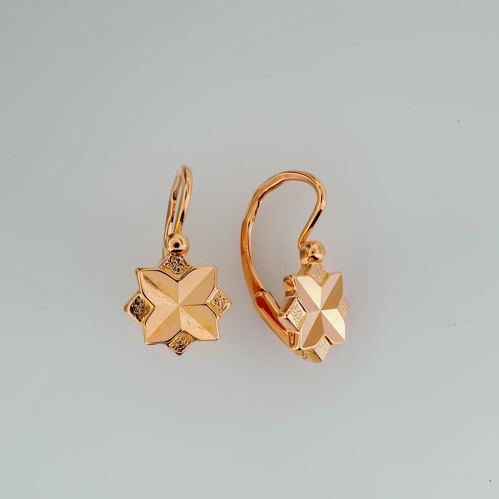 Серьги из красного золота 583 пробы