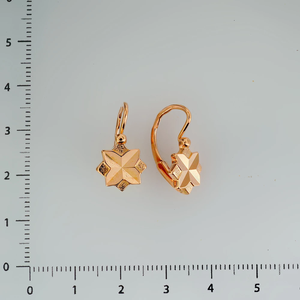 Серьги из красного золота 583 пробы
