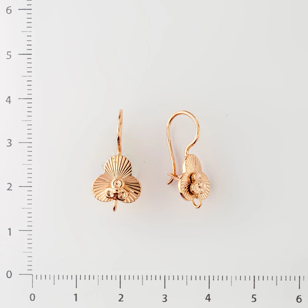 Серьги из красного золота 583 пробы
