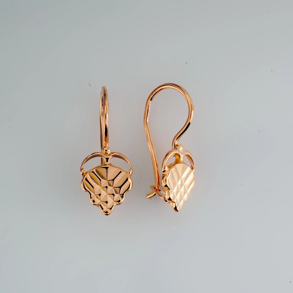 Серьги из красного золота 583 пробы