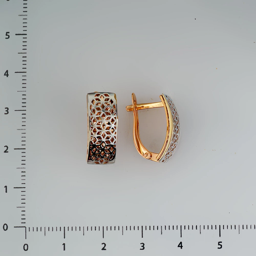 Серьги из красного золота 585 пробы