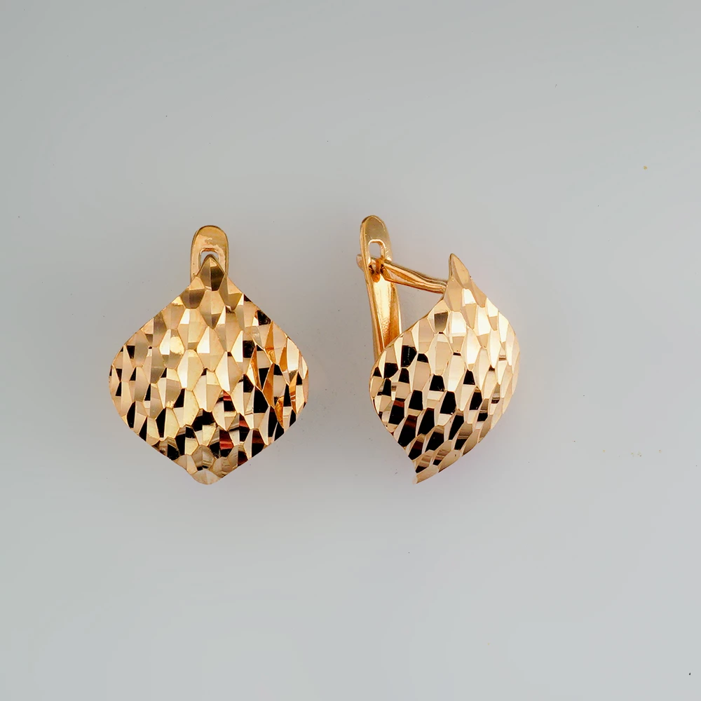 Серьги из красного золота 585 пробы