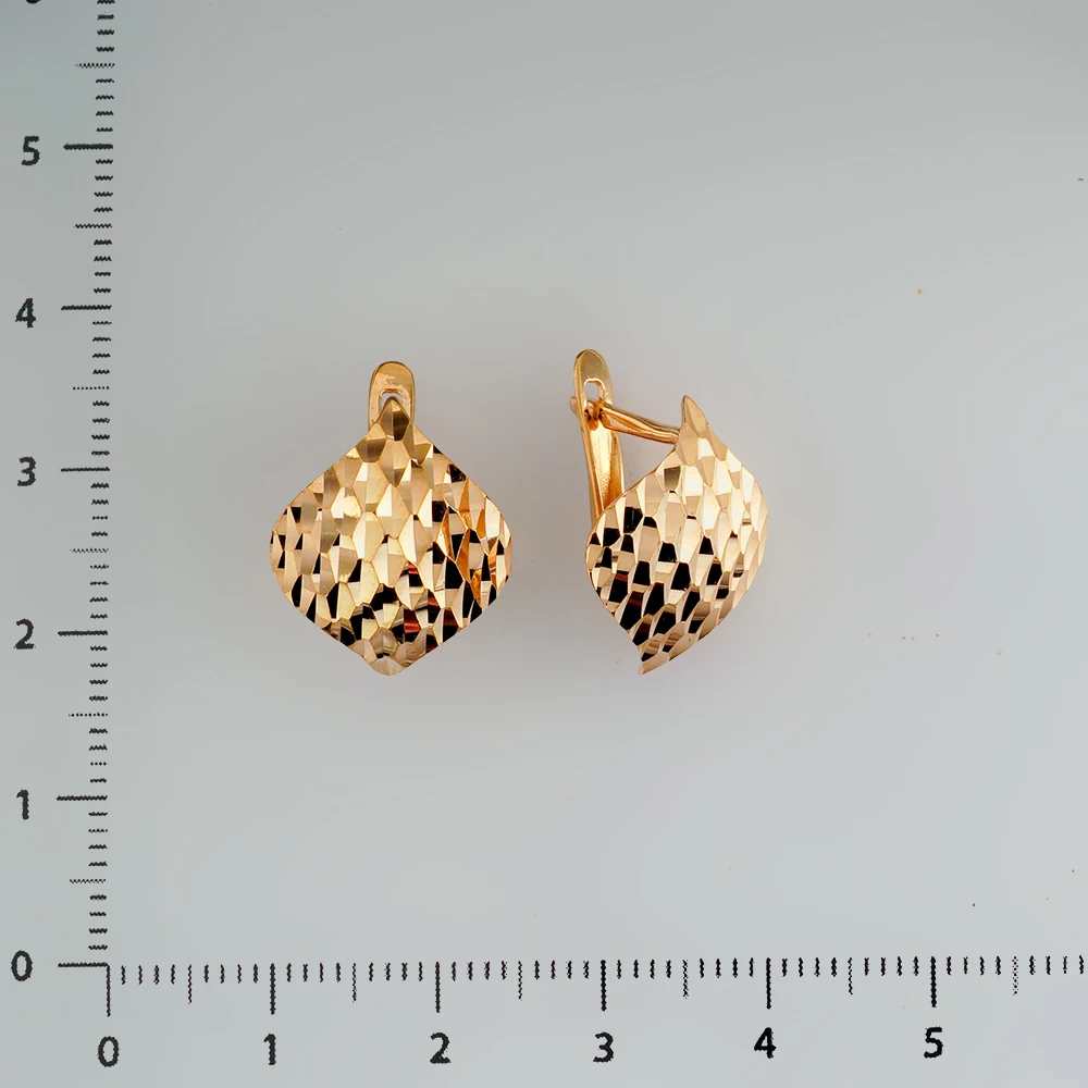 Серьги из красного золота 585 пробы