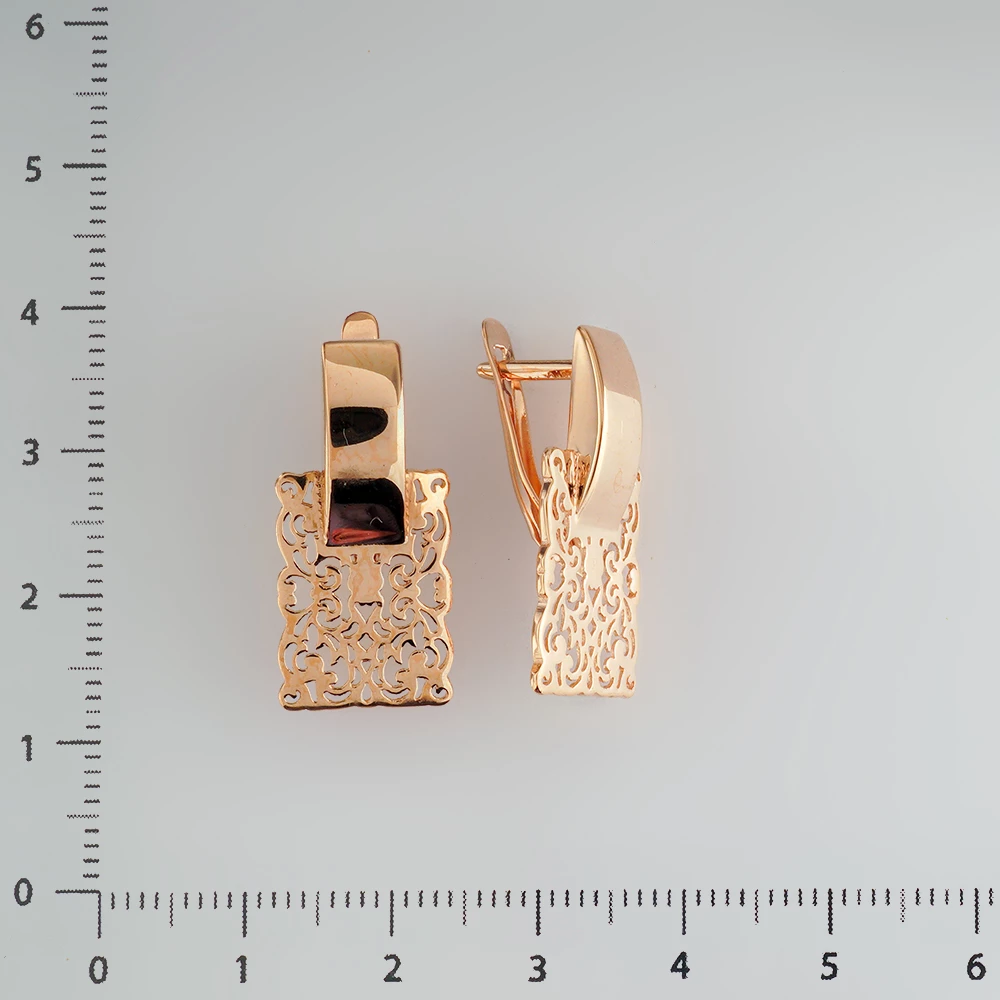 Серьги из красного золота 585 пробы