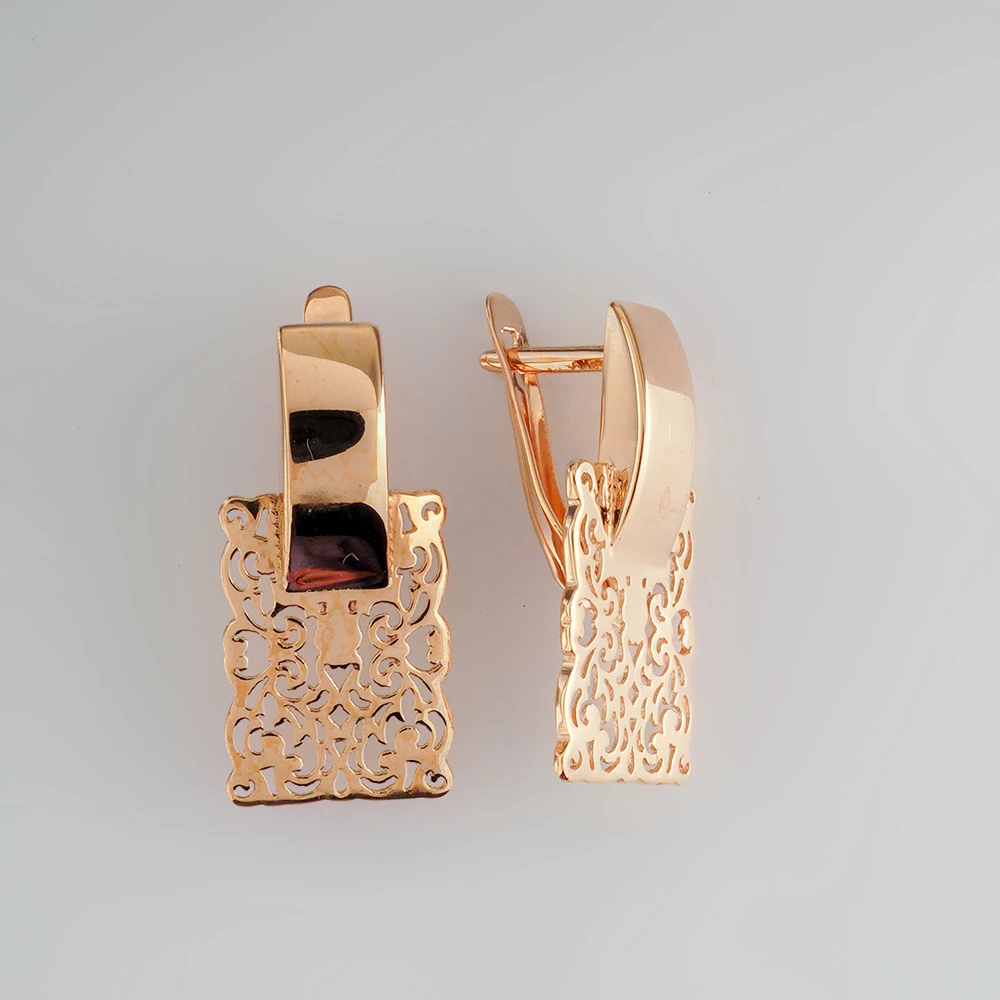 Серьги из красного золота 585 пробы