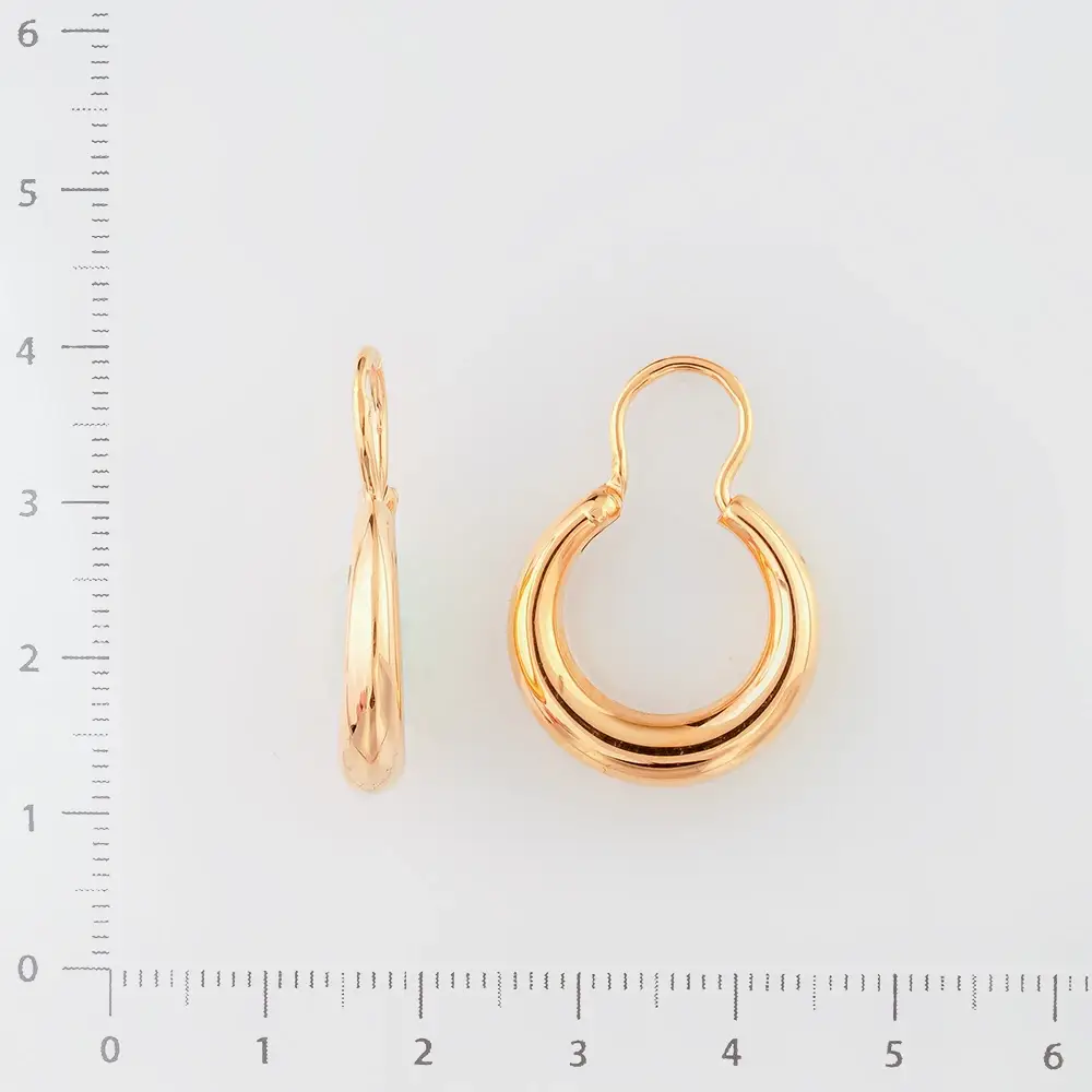 Серьги из красного золота 585 пробы