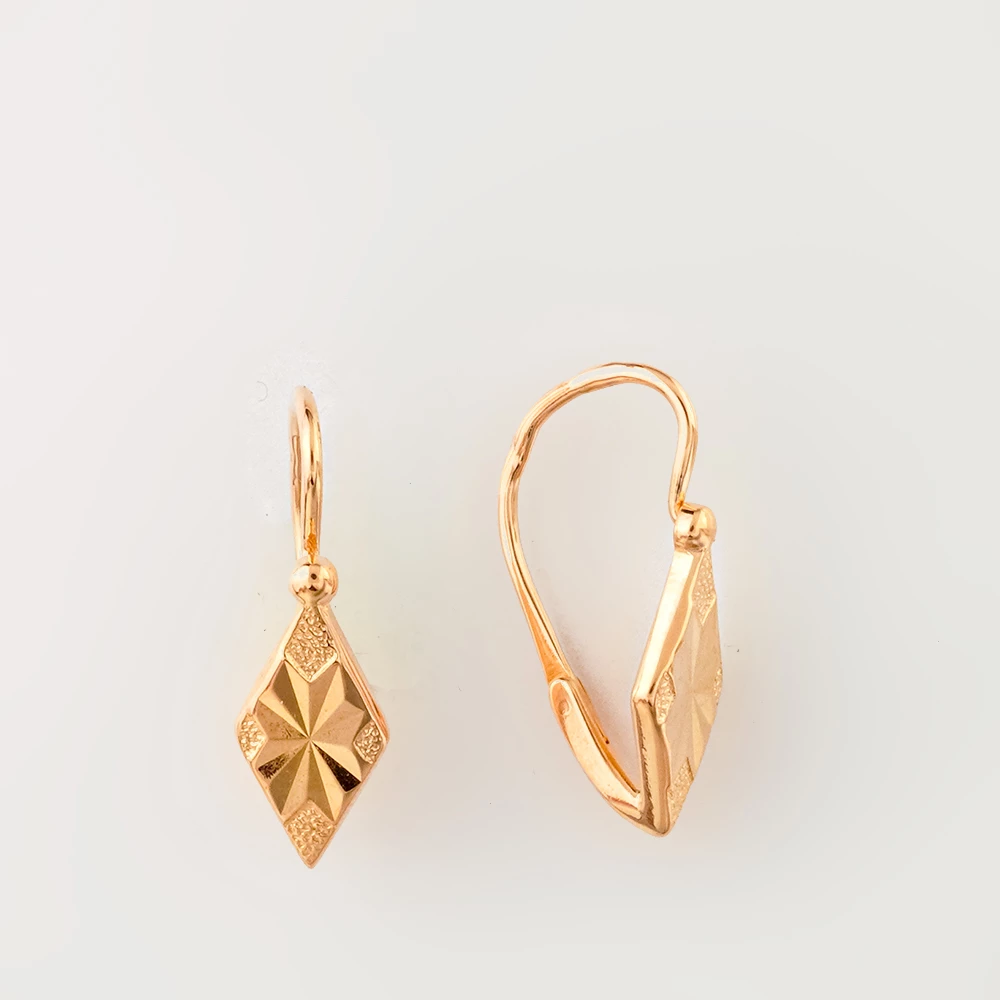 Серьги из красного золота 583 пробы