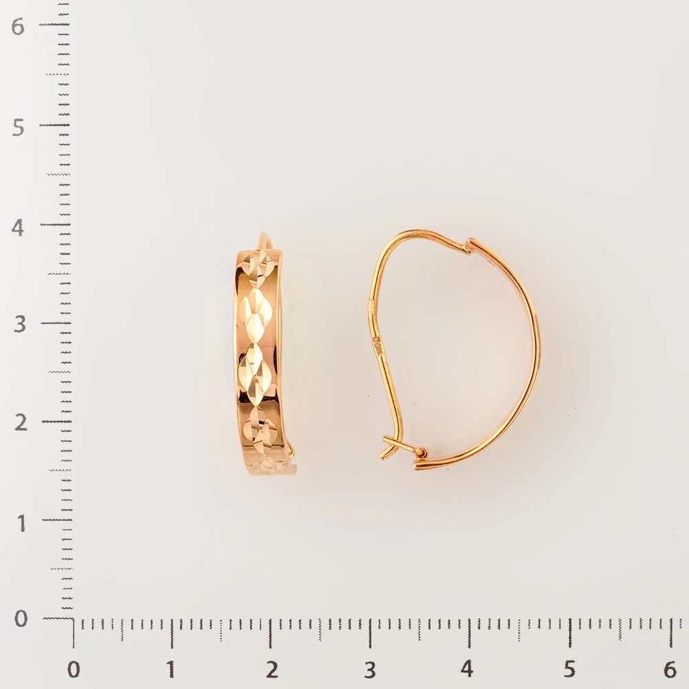 Серьги из красного золота 585 пробы