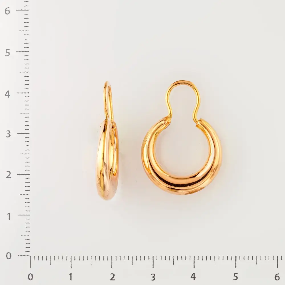 Серьги из красного золота 585 пробы