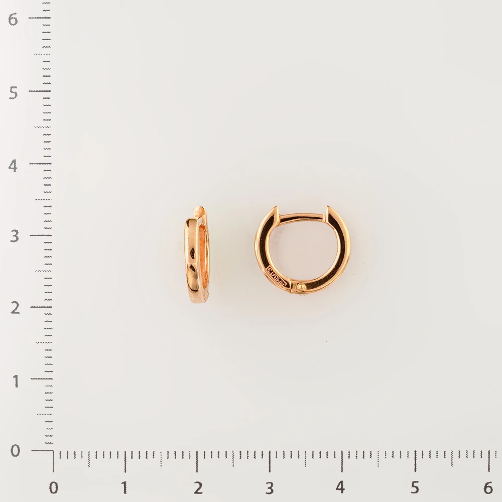 Серьги из красного золота 585 пробы