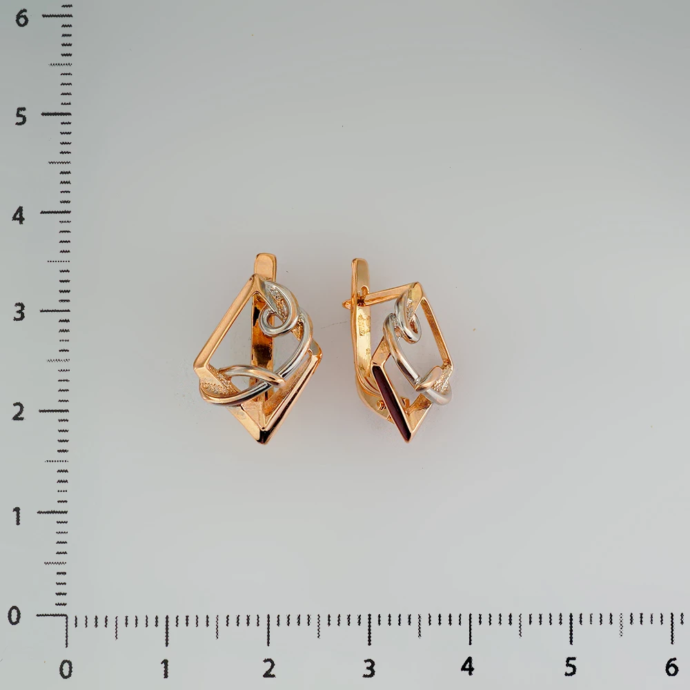 Серьги из красного золота 585 пробы
