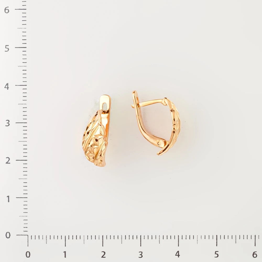 Серьги из красного золота 585 пробы