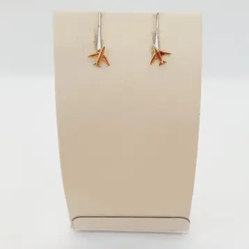 Серьги-продевки из красного золота 585 пробы