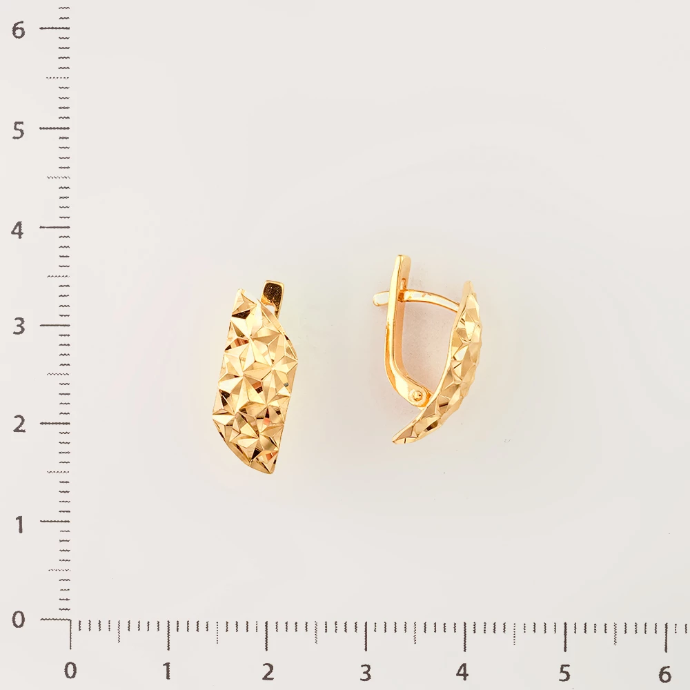 Серьги из красного золота 585 пробы