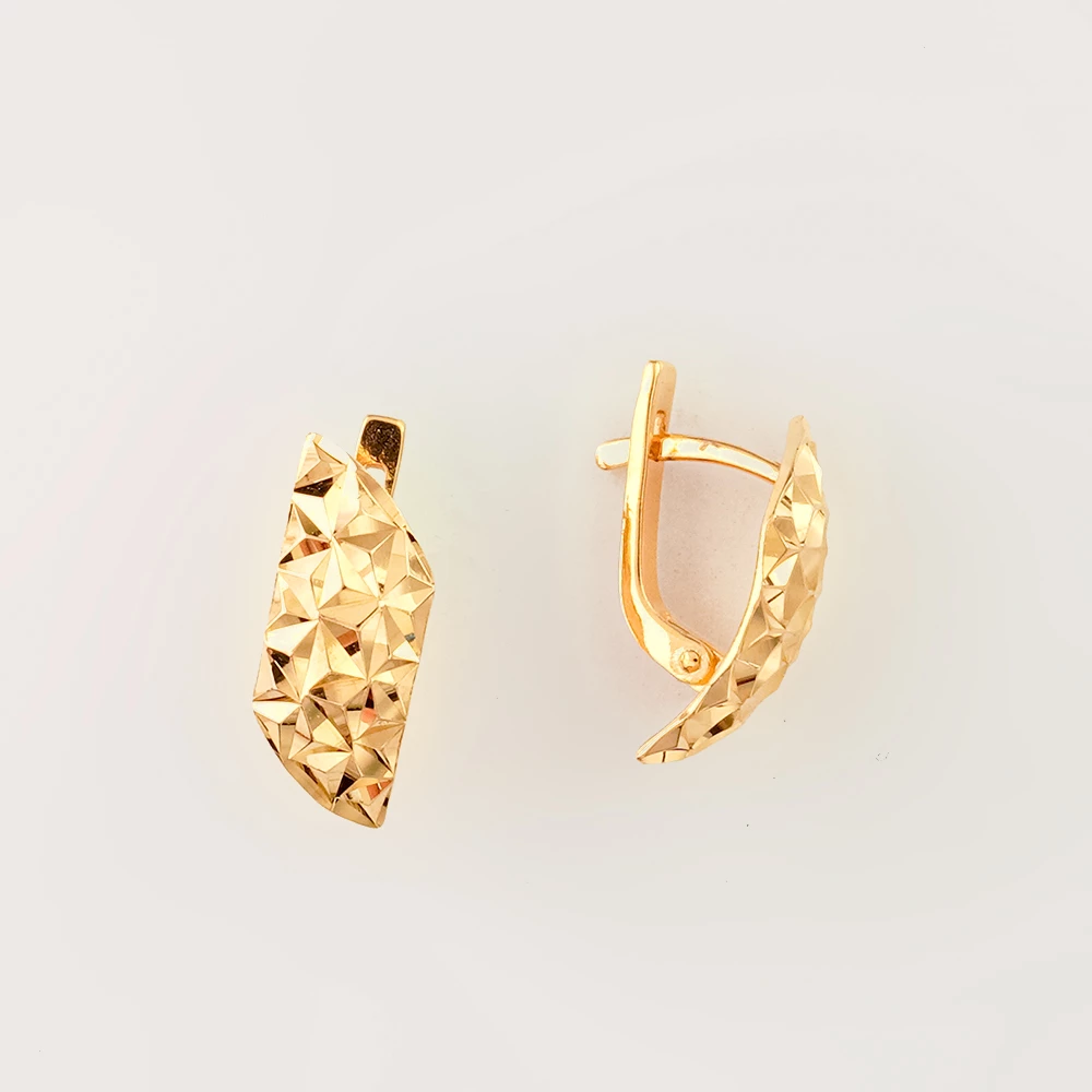 Серьги из красного золота 585 пробы