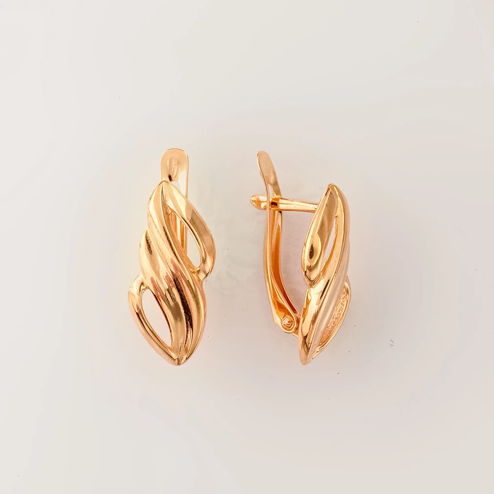 Серьги из красного золота 585 пробы