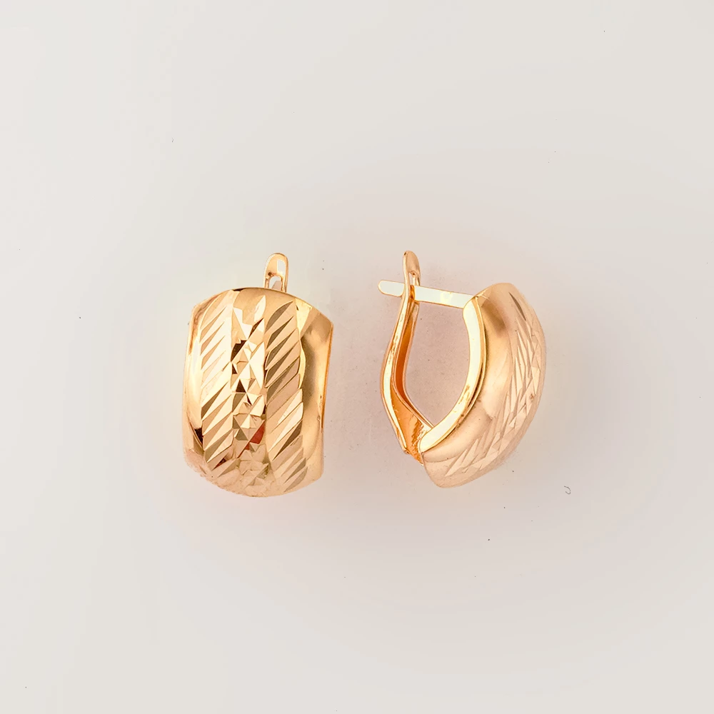 Серьги из красного золота 585 пробы