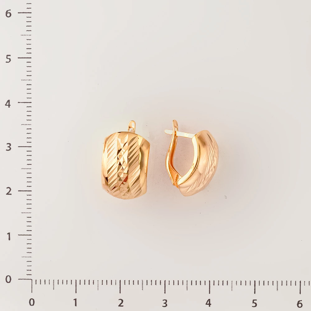 Серьги из красного золота 585 пробы
