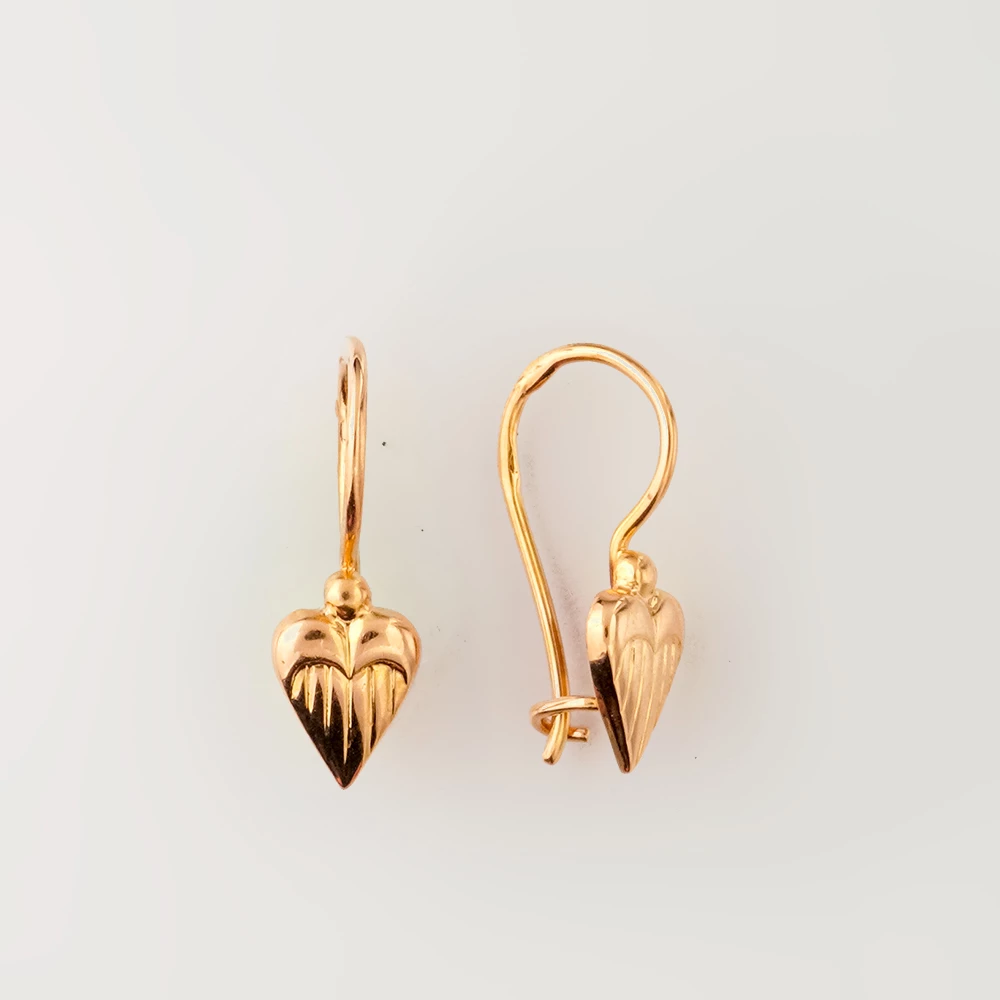 Серьги из красного золота 583 пробы