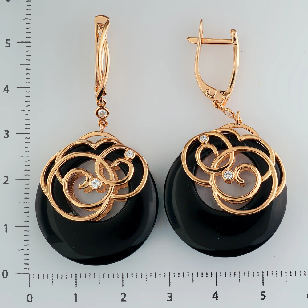 Серьги из красного золота 585 пробы