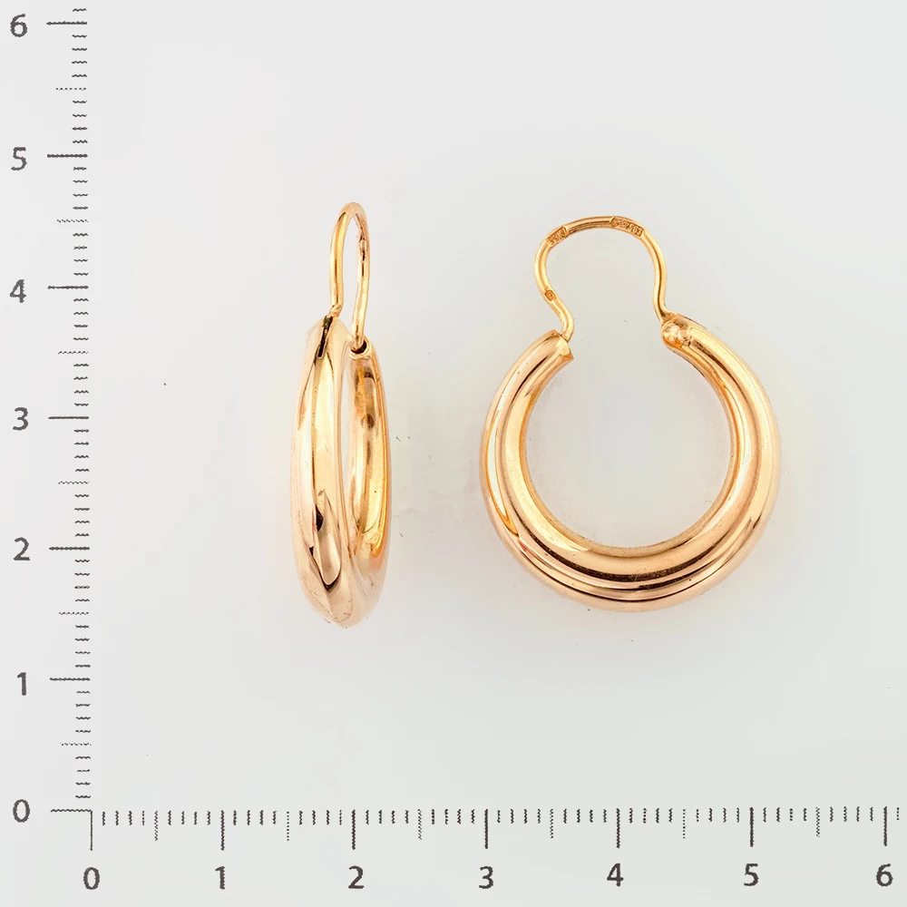 Серьги из красного золота 583 пробы