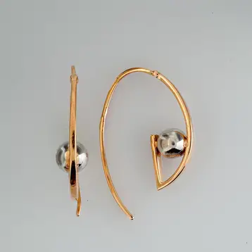 Серьги из красного золота 585 пробы