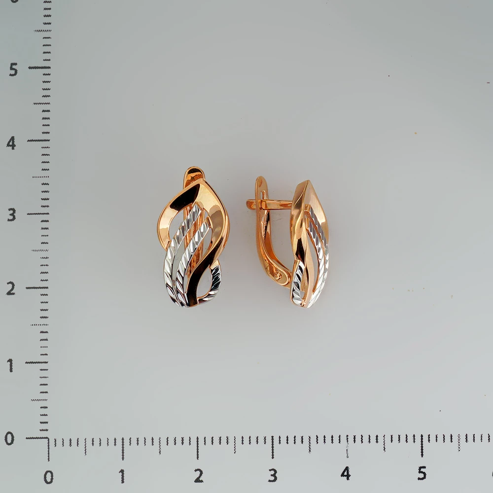 Серьги из красного золота 585 пробы