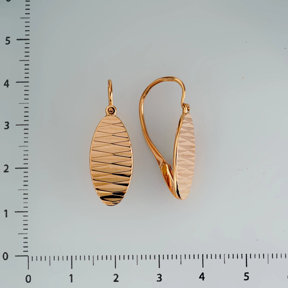 Серьги из красного золота 583 пробы