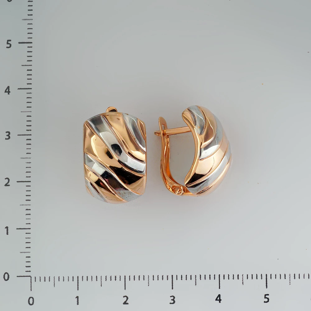 Серьги из красного золота 585 пробы