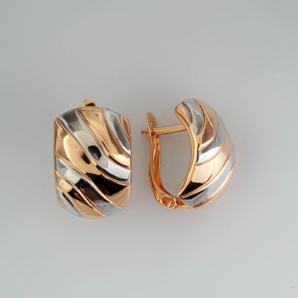 Серьги из красного золота 585 пробы