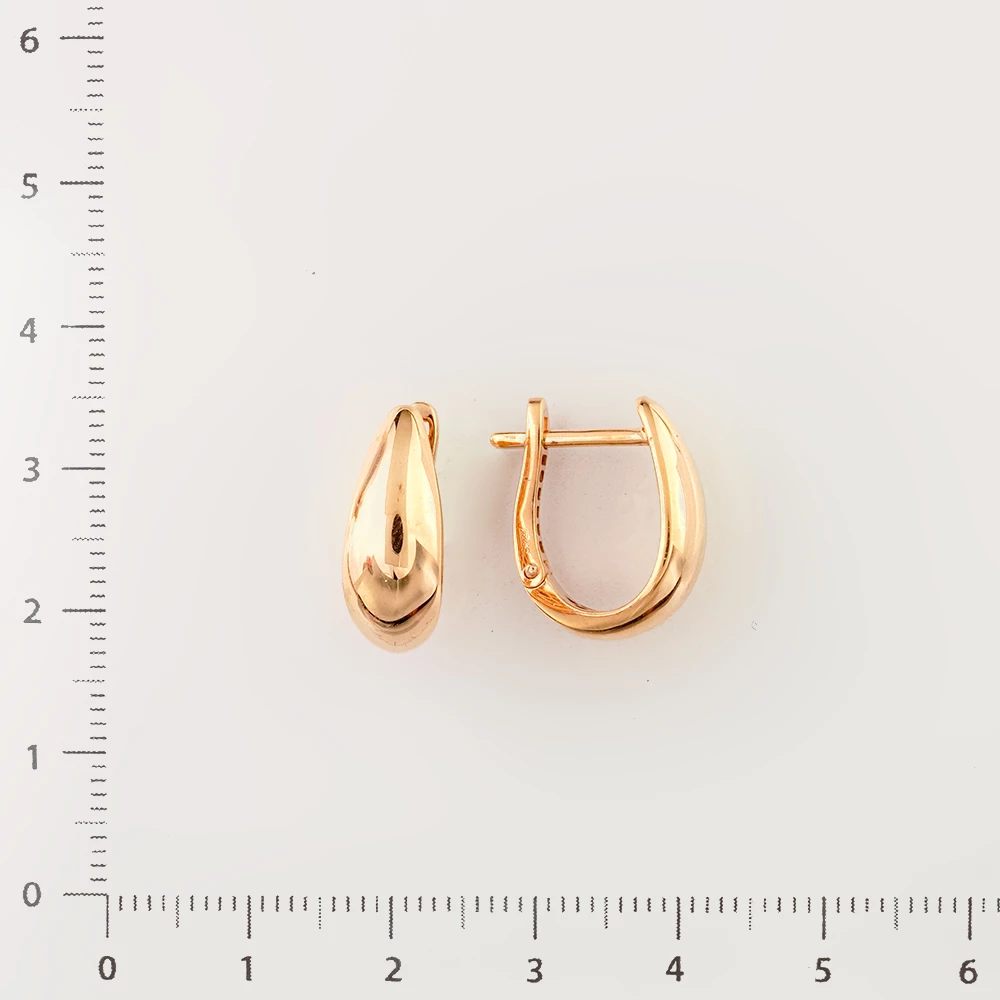 Серьги из красного золота 585 пробы