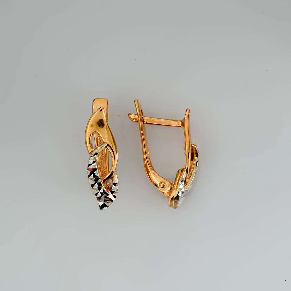 Серьги из красного золота 585 пробы